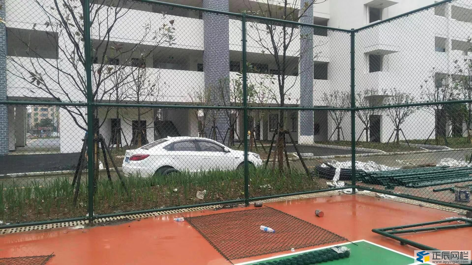 籃球場圍網施工圖